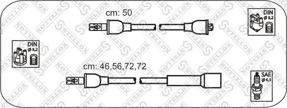 Stellox 10-38105-SX - Комплект проводів запалювання avtolavka.club