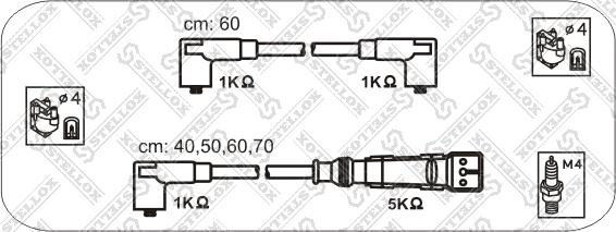 Stellox 10-38338-SX - Комплект проводів запалювання avtolavka.club