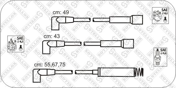 Stellox 10-32311-SX - Комплект проводів запалювання avtolavka.club