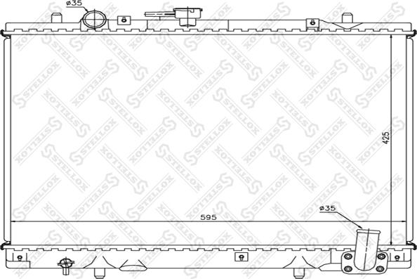 Stellox 10-25966-SX - Радіатор, охолодження двигуна avtolavka.club