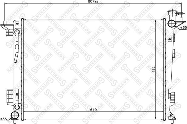 Stellox 10-25465-SX - Радіатор, охолодження двигуна avtolavka.club