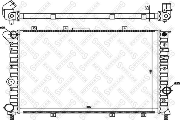 Stellox 10-25488-SX - Радіатор, охолодження двигуна avtolavka.club