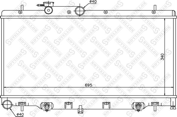 Stellox 10-25429-SX - Радіатор, охолодження двигуна avtolavka.club