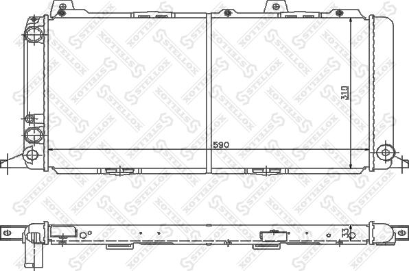 Stellox 10-25531-SX - Радіатор, охолодження двигуна avtolavka.club