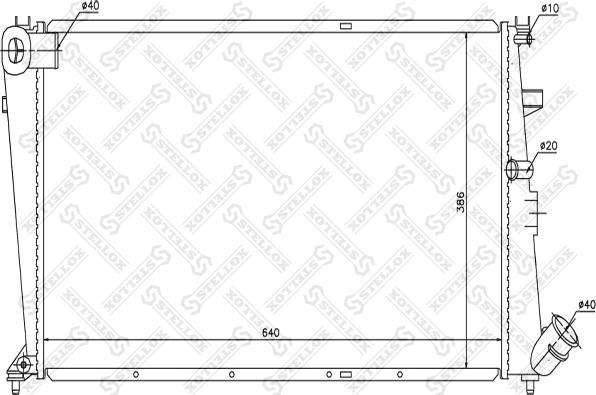 Stellox 10-25640-SX - Радіатор, охолодження двигуна avtolavka.club