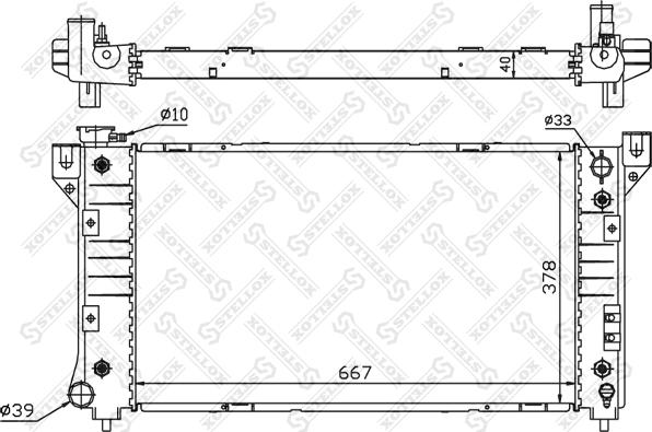 Stellox 10-25618-SX - Радіатор, охолодження двигуна avtolavka.club