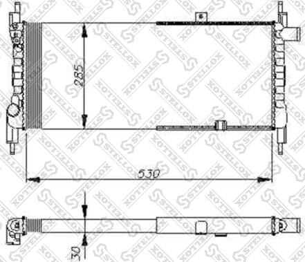 Stellox 10-25048-SX - Радіатор, охолодження двигуна avtolavka.club