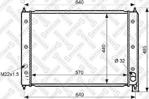 Stellox 10-25042-SX - Радіатор, охолодження двигуна avtolavka.club