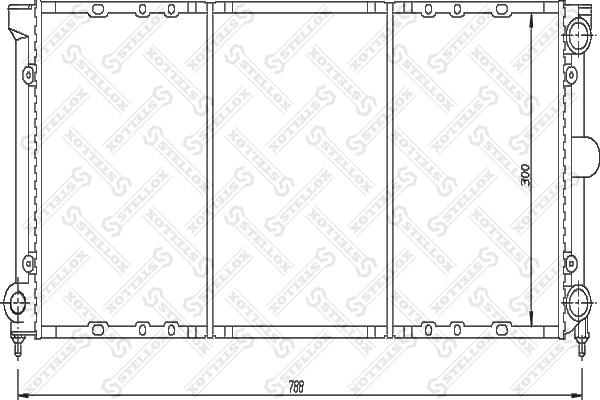 Stellox 10-25052-SX - Радіатор, охолодження двигуна avtolavka.club