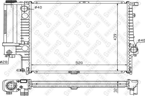 Stellox 10-25024-SX - Радіатор, охолодження двигуна avtolavka.club