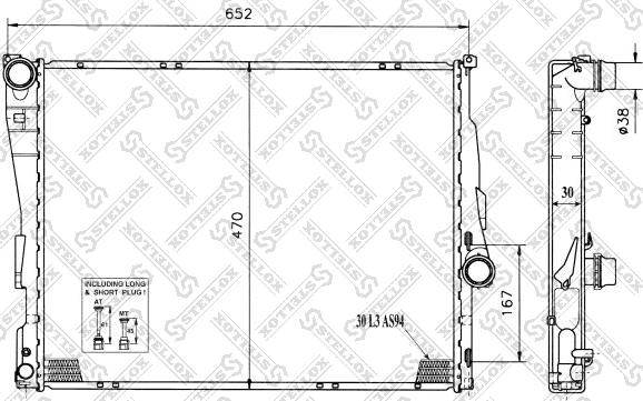 Stellox 10-25128-SX - Радіатор, охолодження двигуна avtolavka.club