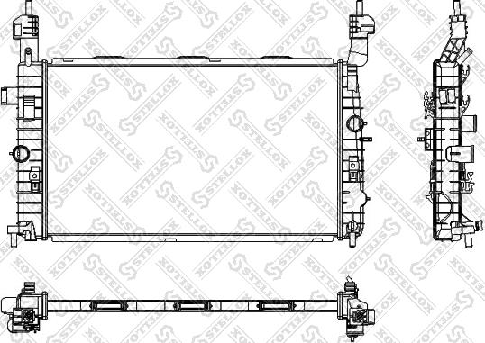 Stellox 10-25350-SX - Радіатор, охолодження двигуна avtolavka.club