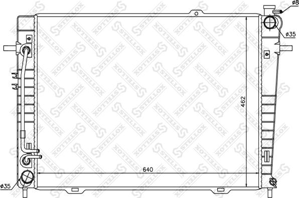 Stellox 10-25316-SX - Радіатор, охолодження двигуна avtolavka.club