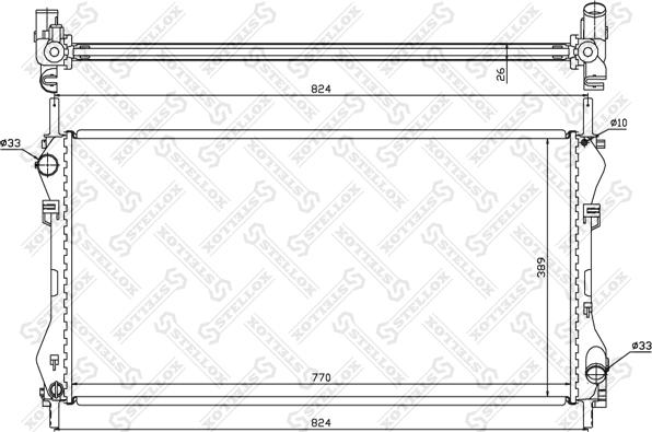 Stellox 10-25375-SX - Радіатор, охолодження двигуна avtolavka.club