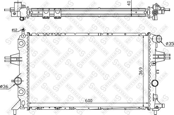 Stellox 10-25265-SX - Радіатор, охолодження двигуна avtolavka.club