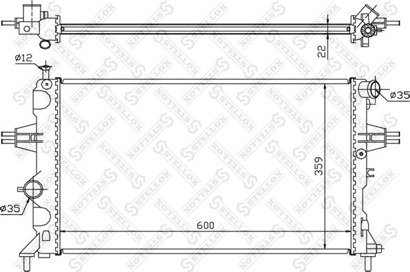 Stellox 10-25266-SX - Радіатор, охолодження двигуна avtolavka.club