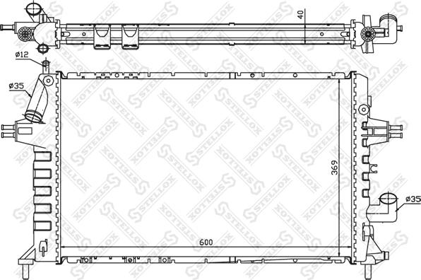 Stellox 10-25267-SX - Радіатор, охолодження двигуна avtolavka.club