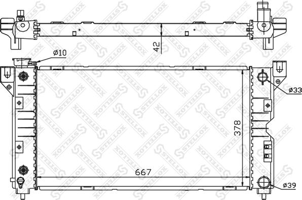 Stellox 10-25283-SX - Радіатор, охолодження двигуна avtolavka.club