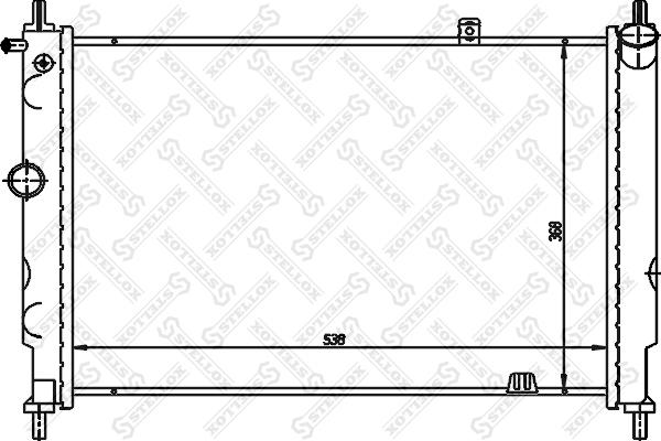 Stellox 10-25224-SX - Радіатор, охолодження двигуна avtolavka.club