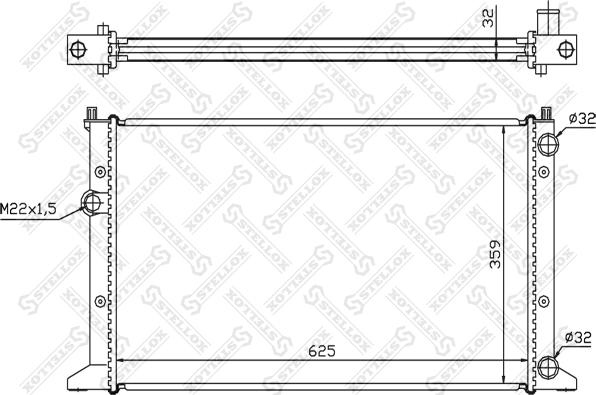 Stellox 10-26427-SX - Радіатор, охолодження двигуна avtolavka.club