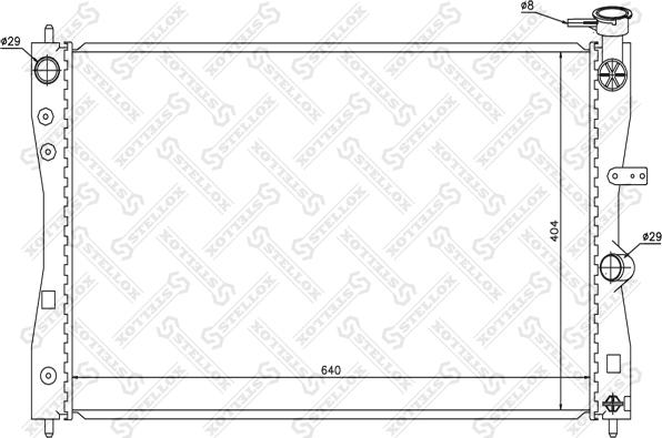 Stellox 10-26695-SX - Радіатор, охолодження двигуна avtolavka.club