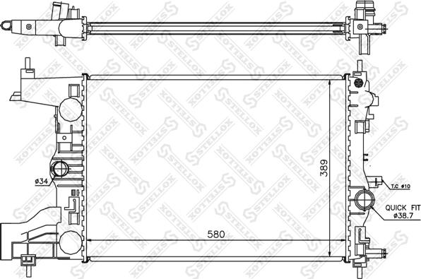 Stellox 10-26030-SX - Радіатор, охолодження двигуна avtolavka.club