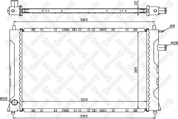 Stellox 10-26274-SX - Радіатор, охолодження двигуна avtolavka.club