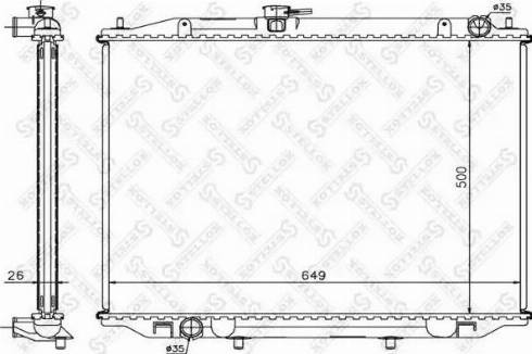 Stellox 10-26718-SX - Радіатор, охолодження двигуна avtolavka.club