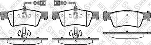 Stellox 1198 002-SX - Гальмівні колодки, дискові гальма avtolavka.club