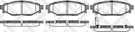 Stellox 1147 001L-SX - Гальмівні колодки, дискові гальма avtolavka.club