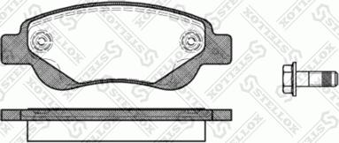 Stellox 1188 000-SX - Гальмівні колодки, дискові гальма avtolavka.club