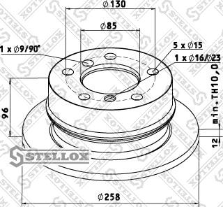 Stellox 85-00762-SX - Гальмівний диск avtolavka.club