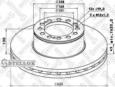 Stellox 85-00714-SX - Гальмівний диск avtolavka.club