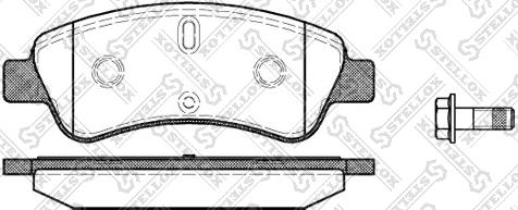 Stellox 851 010B-SX - Гальмівні колодки, дискові гальма avtolavka.club