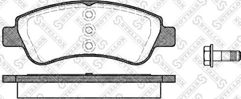 Stellox 851 020-SX - Гальмівні колодки, дискові гальма avtolavka.club