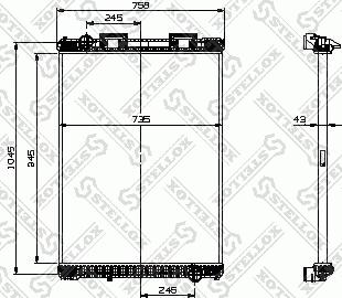 Stellox 81-03316-SX - Радіатор, охолодження двигуна avtolavka.club