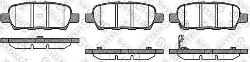 Stellox 887 001-SX - Гальмівні колодки, дискові гальма avtolavka.club