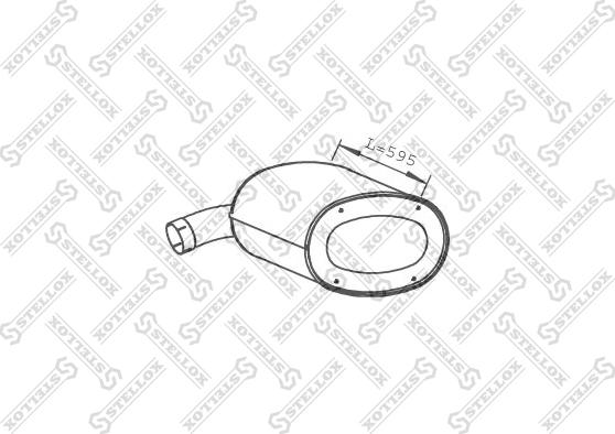 Stellox 82-03071-SX - Середній / кінцевий глушник ОГ avtolavka.club