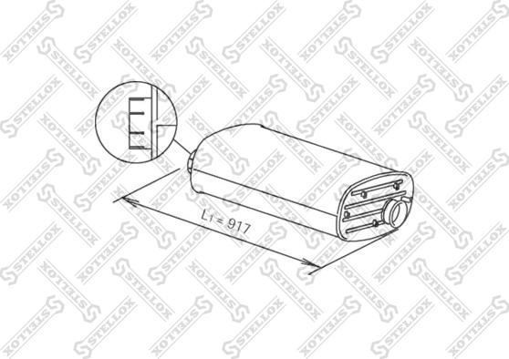Stellox 82-03104-SX - Середній / кінцевий глушник ОГ avtolavka.club