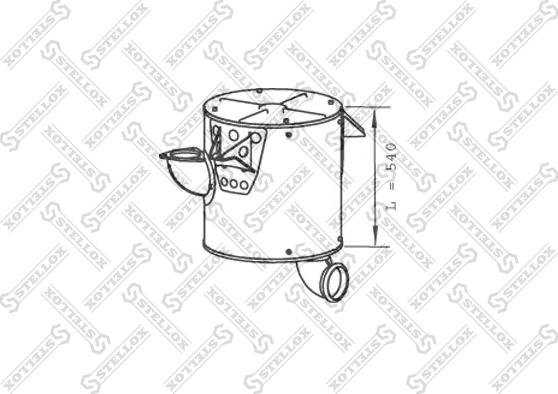 Stellox 82-03107-SX - Середній / кінцевий глушник ОГ avtolavka.club