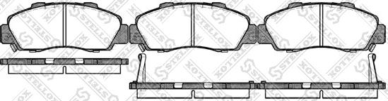 Stellox 362 002B-SX - Гальмівні колодки, дискові гальма avtolavka.club