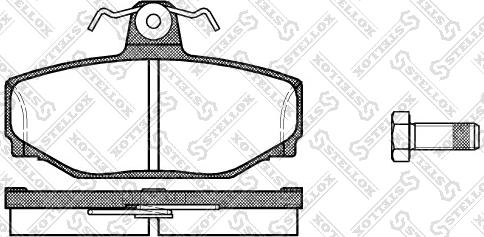 Stellox 308 000-SX - Гальмівні колодки, дискові гальма avtolavka.club