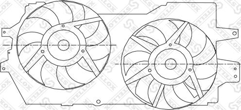 Stellox 29-99107-SX - Вентилятор, охолодження двигуна avtolavka.club