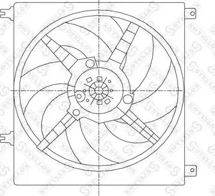 Stellox 29-99276-SX - Вентилятор, охолодження двигуна avtolavka.club
