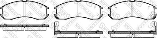 Stellox 284 002-SX - Гальмівні колодки, дискові гальма avtolavka.club