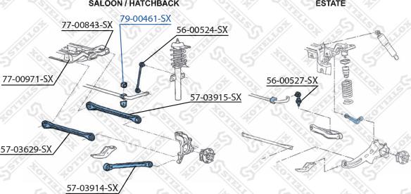 Stellox 79-00461-SX - Втулка, стабілізатор avtolavka.club