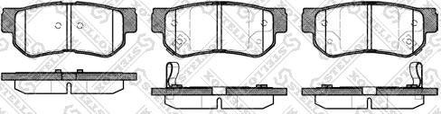 Stellox 757 002B-SX - Гальмівні колодки, дискові гальма avtolavka.club