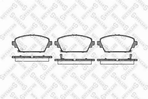 Stellox 705 002BL-SX - Гальмівні колодки, дискові гальма avtolavka.club