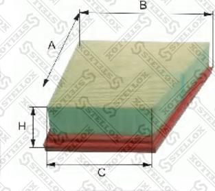 Stellox 71-00384-SX - Повітряний фільтр avtolavka.club