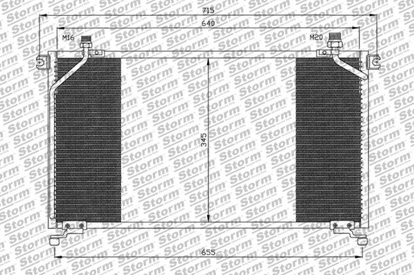 Storm 150603 - Конденсатор, кондиціонер avtolavka.club
